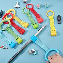 8Pcs 8 Style Plastic Play Bed Pull Ring&nbsp;AJEW-FH0001-94