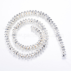 Electroplate Non-magnetic Synthetic Hematite Bead Strands&nbsp;X-G-Q465-13S