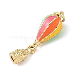 Brass Enamel Pendants&nbsp;KK-K368-48G