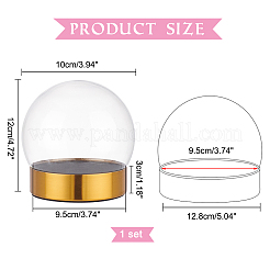 Glass Dome Cover&nbsp;DJEW-WH0015-102B