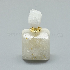 Natural Agate Openable Perfume Bottle Pendants&nbsp;G-E556-18C