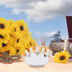 Resin Ring Display Stands&nbsp;RDIS-WH0016-06B