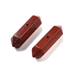 Natural Red Jasper Double Terminal Pointed Beads&nbsp;G-A231-01B