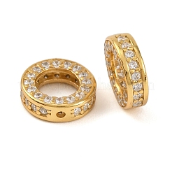 925 Sterling Silver Micro Pave Clear Cubic Zirconia Bead Frames&nbsp;STER-P061-01A-G