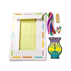 Creative DIY Flower Pattern Plush Stick Art Kits&nbsp;DIY-G087-04