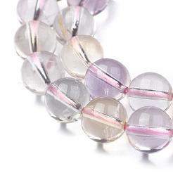 Natural Ametrine Beads Strands&nbsp;G-G462-8mm-06
