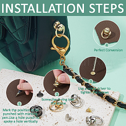 48Sets 3 Colors Zinc Alloy and Iron Ball Studs Rivets&nbsp;FIND-FH0011-81