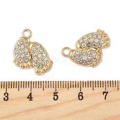 Alloy Rhinestone Pendants&nbsp;PALLOY-P312-08G