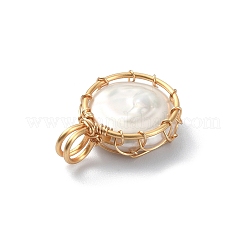 Natural Cultured Freshwater Keshi Pearl Beads Pendants&nbsp;PALLOY-JF02073-01