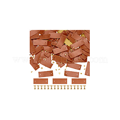 50 Sets PU Leather Clothing Blank Labels&nbsp;DIY-FG0005-80A