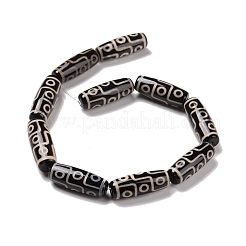Tibetan Style 9-Eye dZi Beads Strands&nbsp;TDZI-G010-P01