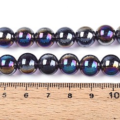 Electroplate Transparent Glass Beads Strands&nbsp;GLAA-T032-T10mm-AB03