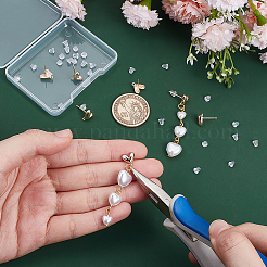 4Pairs Brass Studs Earring Findings&nbsp;KK-BC0014-66