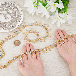 2 Yard 2 Style Glass Rhinestone Cup Chains&nbsp;FIND-PH0017-01