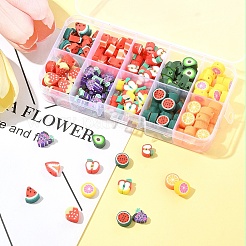 200Pcs 10 Styles Handmade Polymer Clay Beads&nbsp;CLAY-FS0001-40