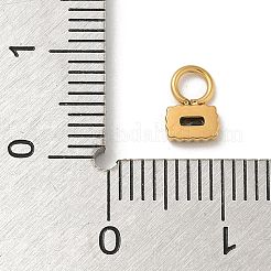 Ion Plating(IP) 304 Stainless Steel with Rhinestone Charms&nbsp;STAS-G351-11G