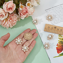 6Pcs 1-Hole Alloy Enamel Buttons&nbsp;FIND-GO0003-78