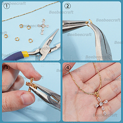 6Pcs 925 Sterling Silver Locking Jump Ring&nbsp;STER-BBC0008-69A-G