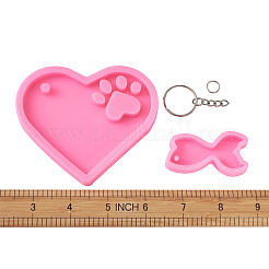 DIY Keychain Silicone Molds Kits&nbsp;DIY-TA0008-64