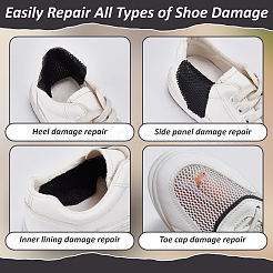 Polyester Self-Adhesive Heel Cushion Sets&nbsp;FIND-WH0366-023A