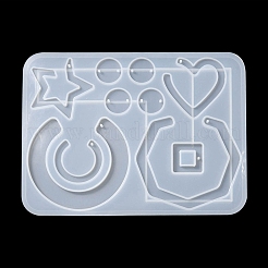 Geometry Pendant & Links Silicone Molds&nbsp;DIY-YW0006-70