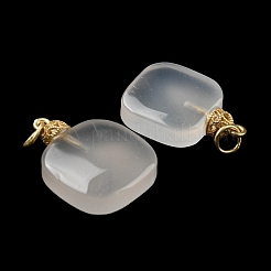 Natural White Agate Pendants&nbsp;G-R489-05G