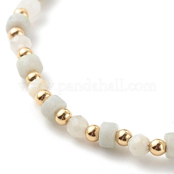 Natural Rainbow Moonstone & Lapis Lazuli Beaded Stretch Bracelets Sets&nbsp;BJEW-JB06255-03