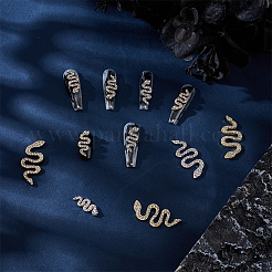 24Pcs 4 Styles Alloy Rhinestone Cabochons&nbsp;MRMJ-OC0004-10