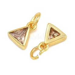 Brass Pave Cubic Zirconia Charms&nbsp;CU-CBA3D67-10G-10
