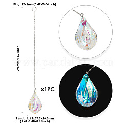 1Pc Transparent Glass Hanging Suncatchers&nbsp;AJEW-TADJ0001-02D