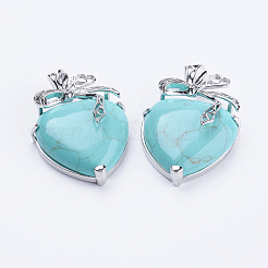 Natural & Synthetic Mixed Stone Pendants&nbsp;G-E433-B-P