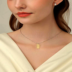 4Pcs 2 Colors 316 Surgical Stainless Steel Pendants&nbsp;STAS-LP0002-90