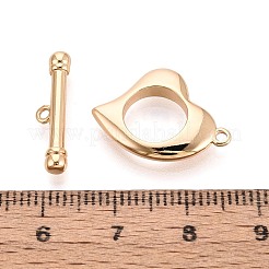 6Pcs Brass Toggle Clasps&nbsp;KK-T073-44G