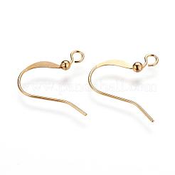 Brass French Earring Hooks&nbsp;KK-Q365-G-NF