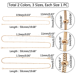 304 Stainless Steel Round Snake Chain Necklace&nbsp;NJEW-UN0001-27