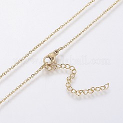 304 Stainless Steel Chain Necklaces&nbsp;NJEW-O108-41G