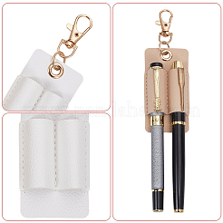 6Pcs 3 Colors Rectangle PU Leather Pendant Decorations&nbsp;HJEW-GF0001-77