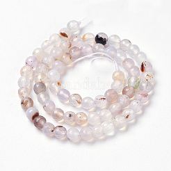 Natural Agate Beads Strands&nbsp;G-P278-03-6mm