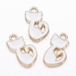 Alloy Enamel Kitten Charms&nbsp;PALLOY-P118-26