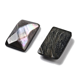 Natural Black Lip Shell Cabochons&nbsp;SSHEL-D084-02A