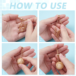 3Pcs Brass Cable Chain Macrame Pouch Slider Necklace Making&nbsp;NJEW-UN00016