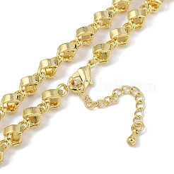 Rack Plating Brass Link Chain Necklaces for Women&nbsp;NJEW-K382-10G