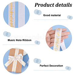 Single Face Hot Stamping Polyester Satin Ribbon&nbsp;SRIB-WH0001-02A
