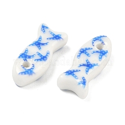 Printed Handmade Porcelain Beads&nbsp;PORC-A031-04
