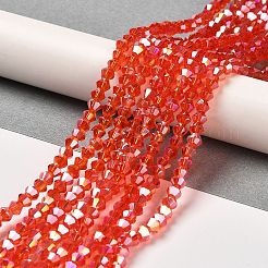 Transparent Electroplate Glass Beads Strands&nbsp;EGLA-A039-T2mm-B14