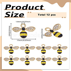 12Pcs Alloy Enamel Pendants&nbsp;ENAM-LP0001-31