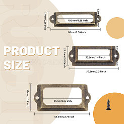 75 Sets 3 Styles Iron Label Frame&nbsp;IFIN-GL0001-01