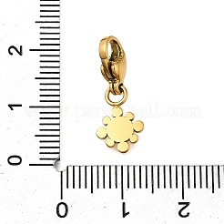 Flower 304 Stainless Steel Pendant Decorations&nbsp;STAS-R159-26G