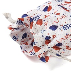 Christmas Theme Cloth Printed Storage Bags&nbsp;ABAG-F010-02B-06