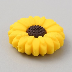 Daisy Silicone Beads&nbsp;SIL-WH0001-60B-02